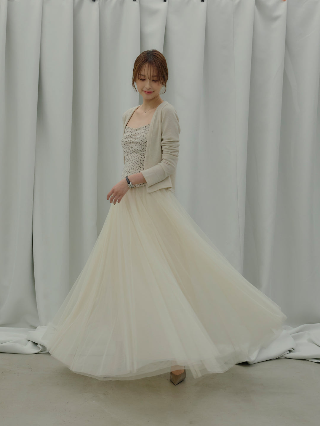 フラワーキャミソール&カーディガンSET