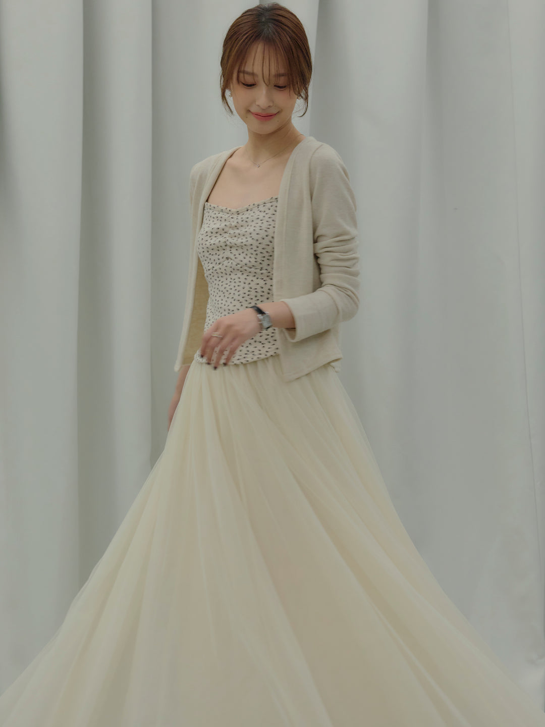 フラワーキャミソール&カーディガンSET