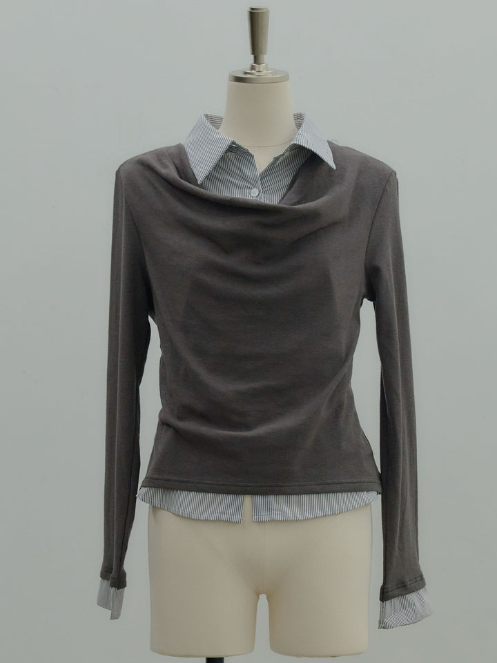 シャツドッキングドレープアソートトップス