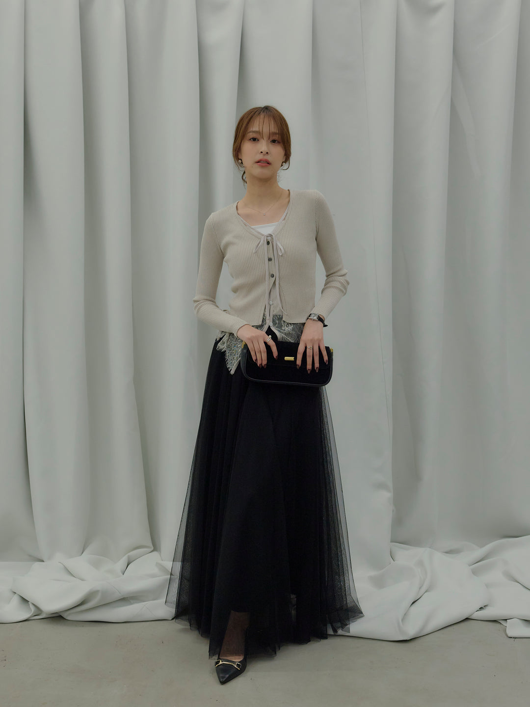 【SET】カットリブカップ付きバッククロスキャミソール+カットリブカップ付きバッククロスキャミソール(2set)