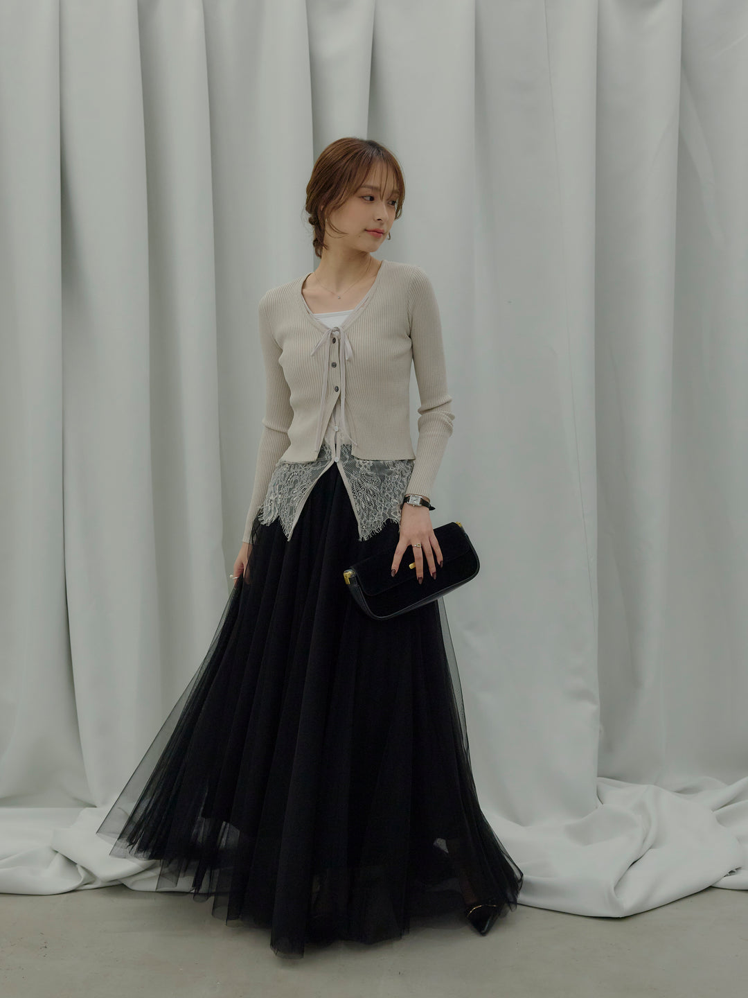 【SET】カットリブカップ付きバッククロスキャミソール+カットリブカップ付きバッククロスキャミソール(2set)