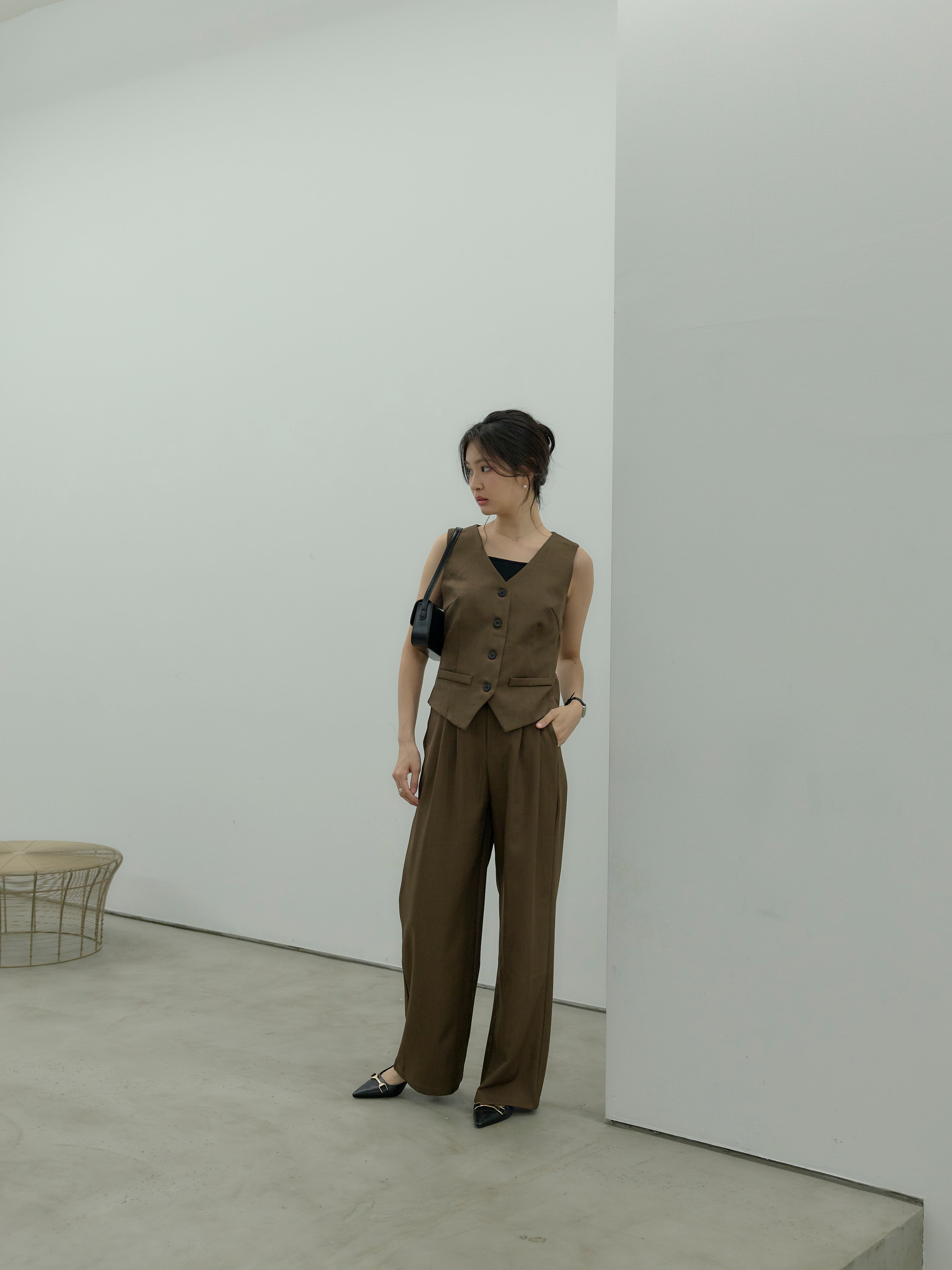 【雰囲気抜群】1940s～ wool ベスト＆スラックス（セットアップ） テーラードベスト&ワイドパンツSET UP – nairo