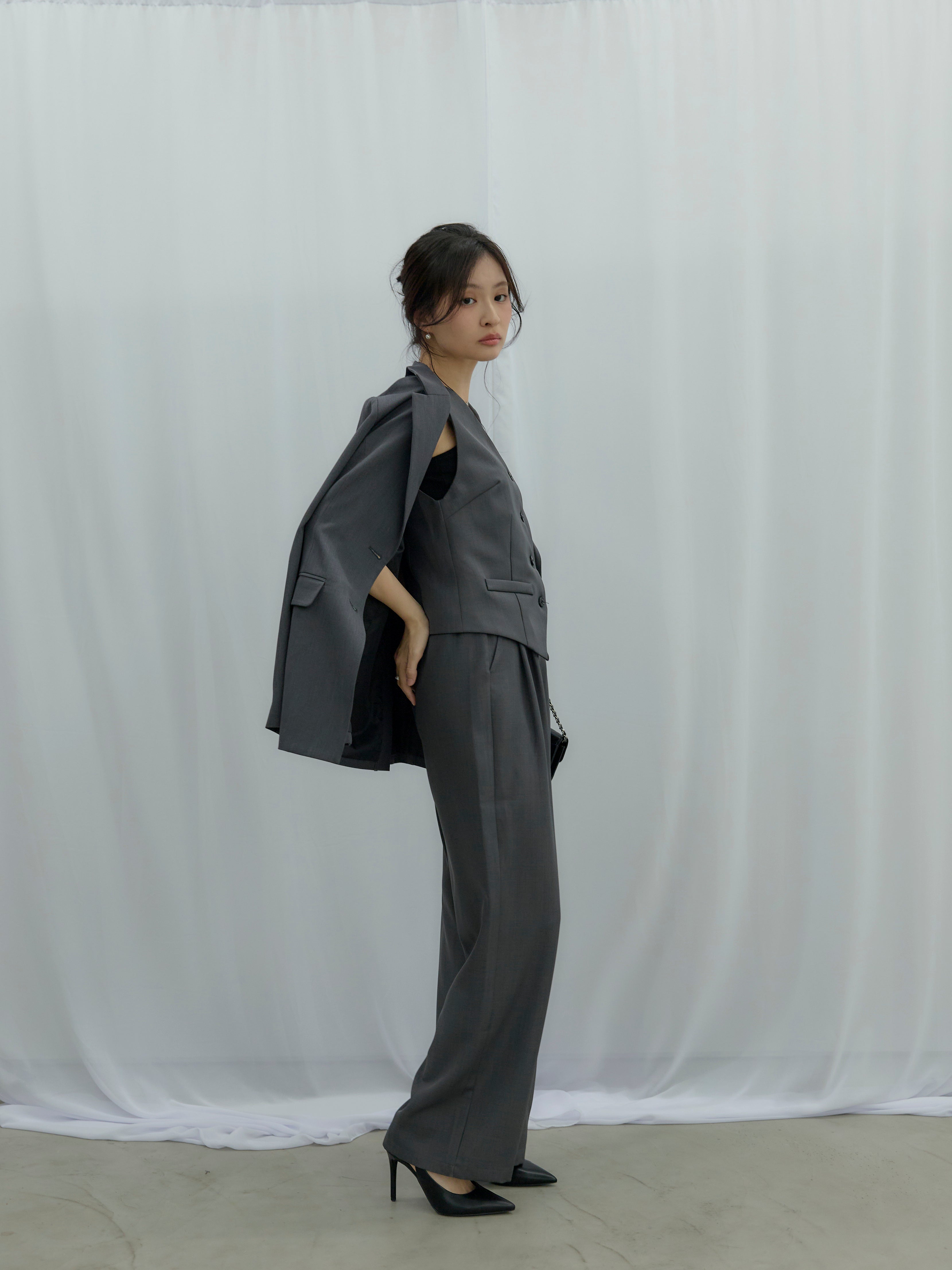 【雰囲気抜群】1940s～ wool ベスト＆スラックス（セットアップ） テーラードベスト&ワイドパンツSET UP – nairo