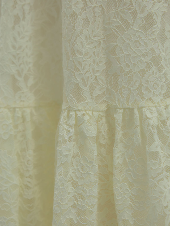 フラワーレースフレアキャミドレス