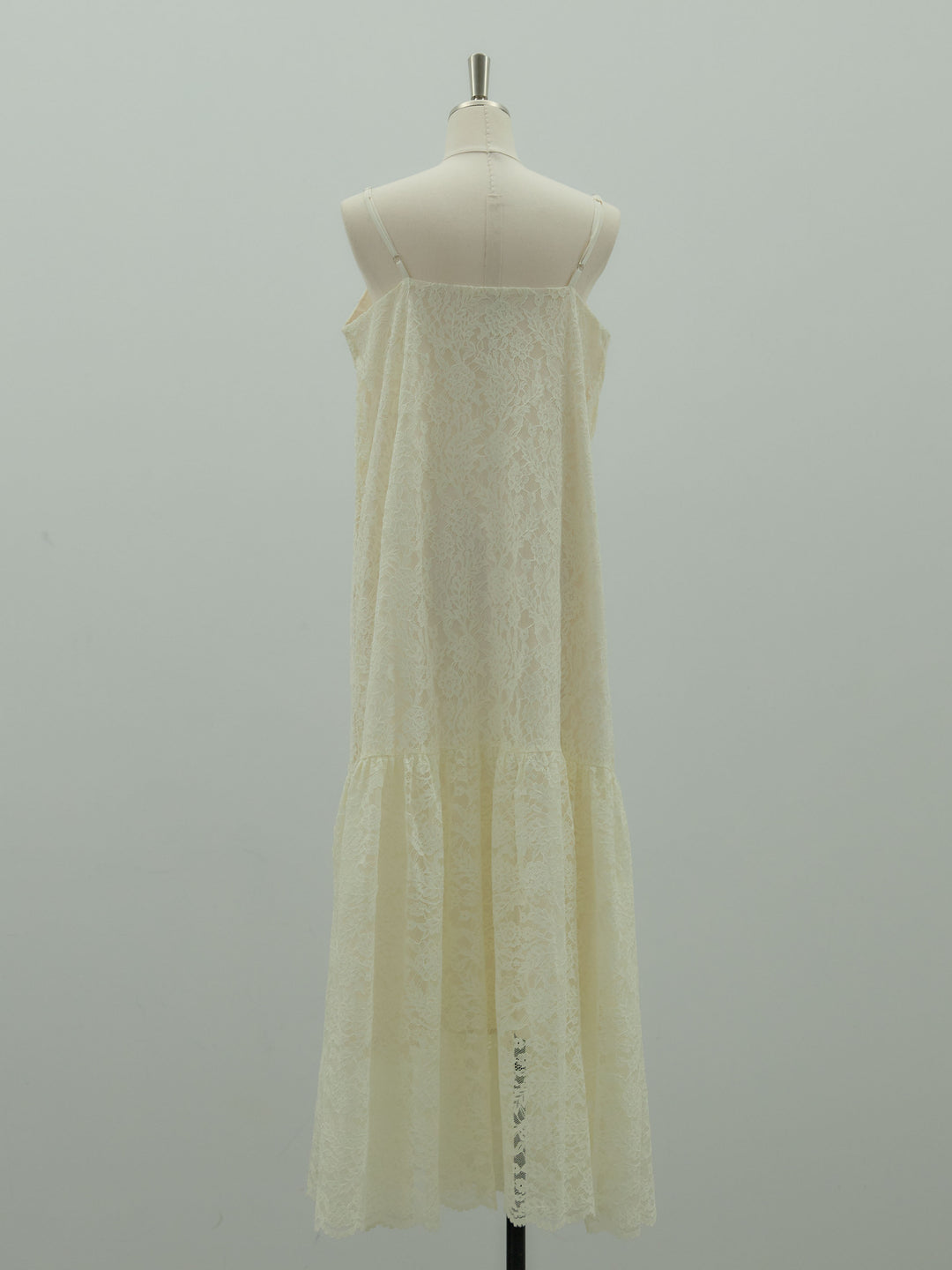 フラワーレースフレアキャミドレス