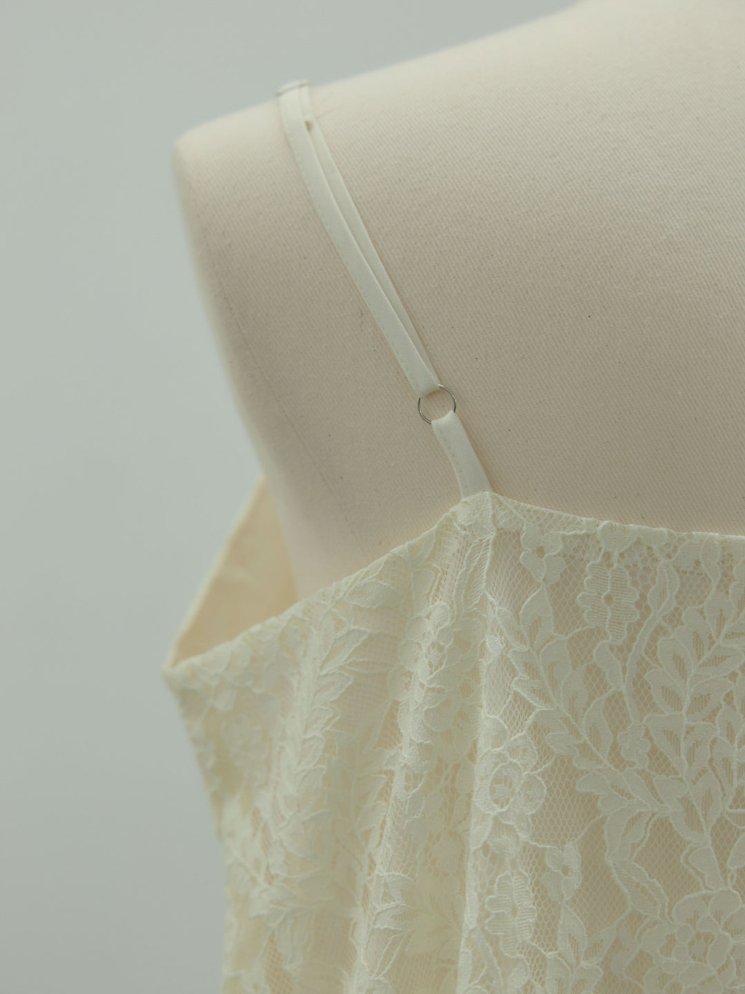 フラワーレースフレアキャミドレス