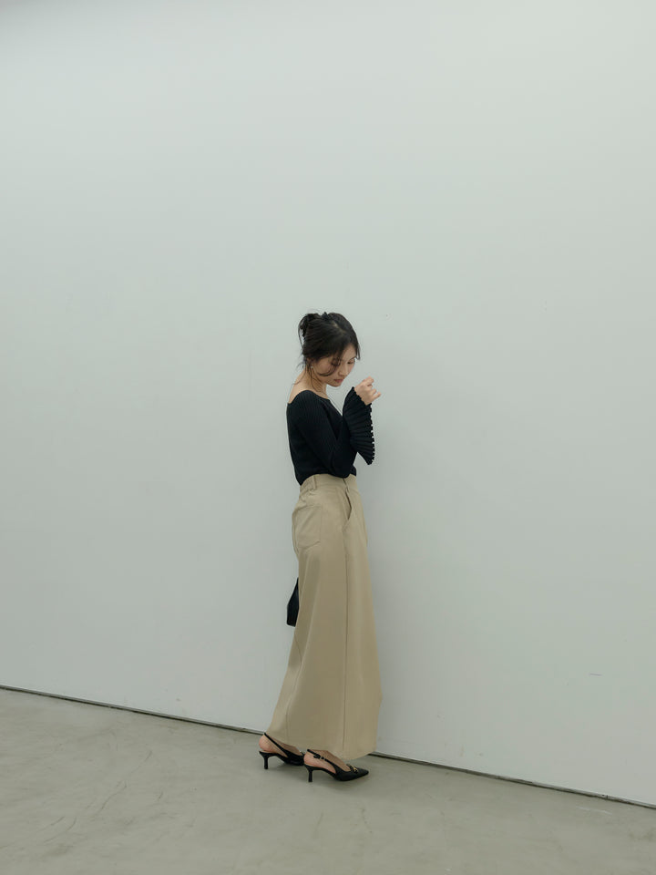 フロントラップスリムスカート