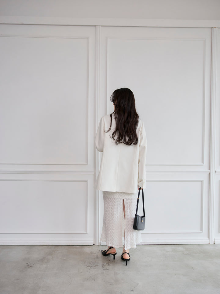 【SET】【Essential】Authentic jacket+総レースバックスリットスカート(2set)