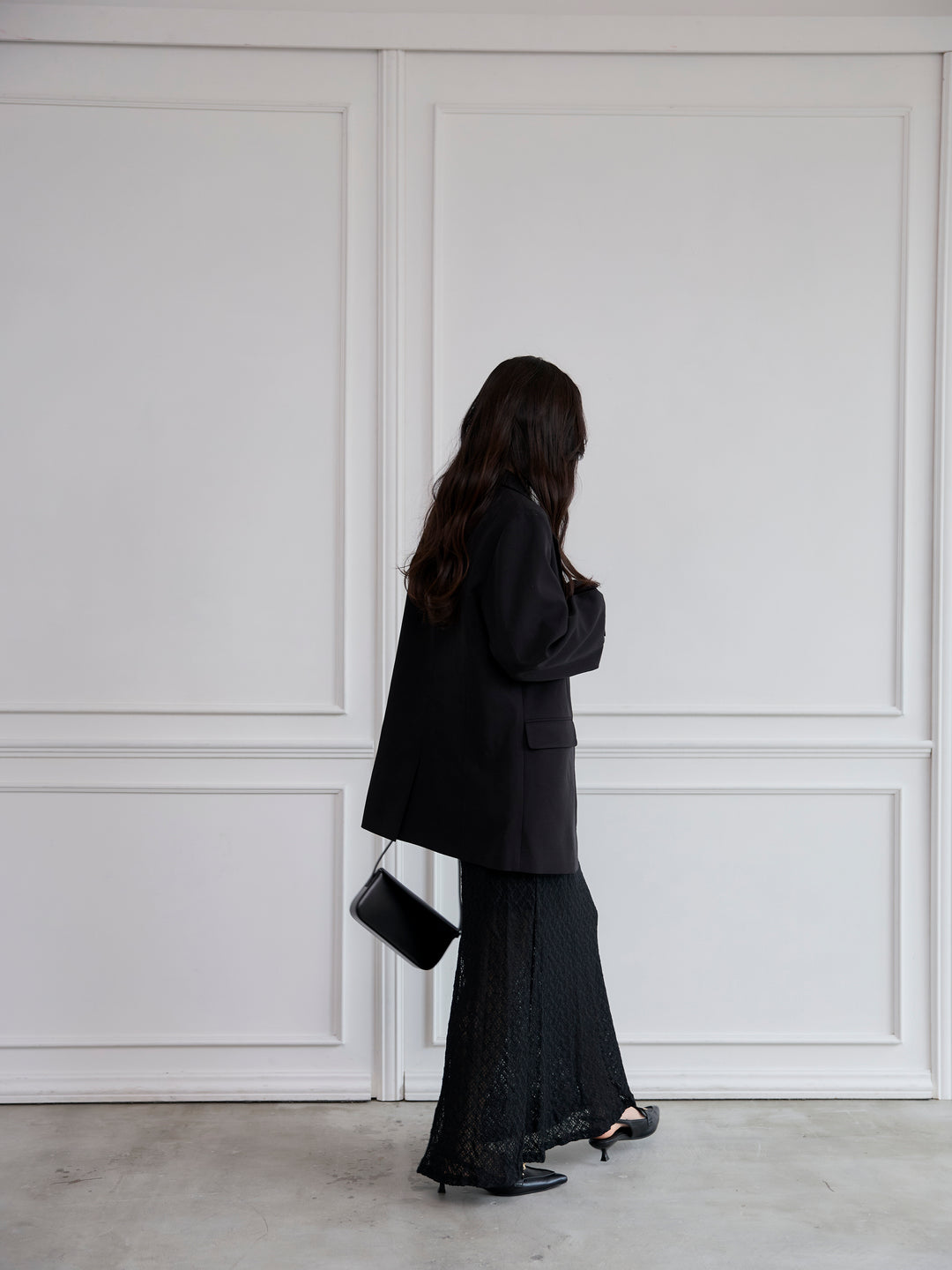 【SET】【Essential】Authentic jacket+総レースバックスリットスカート(2set)