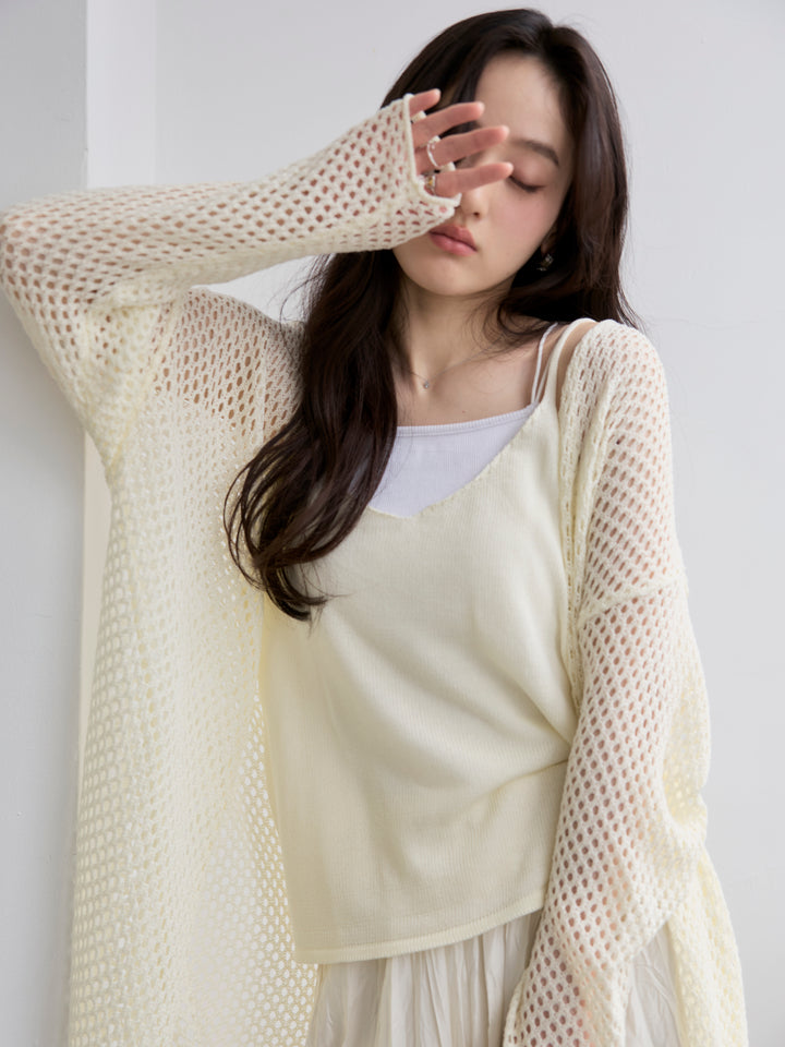 グロッシーワッシャープリーツスカート