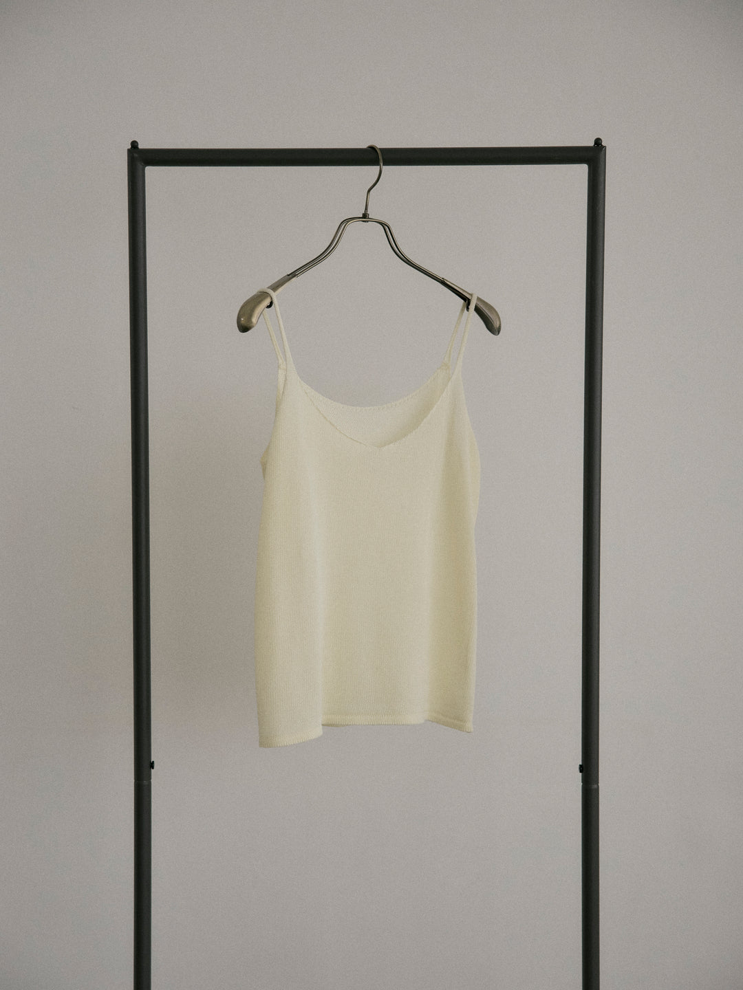 リネンタッチ透かし編みカーディガン&キャミソールSET