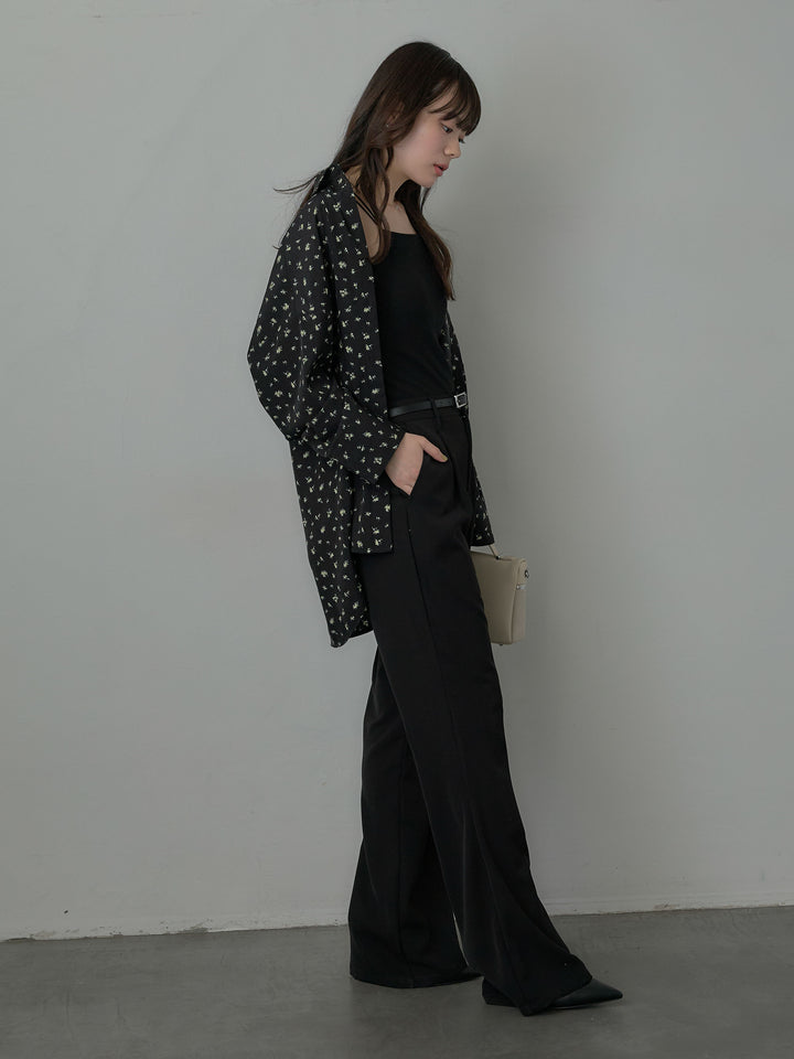 エステルツイルセミフレアパンツ