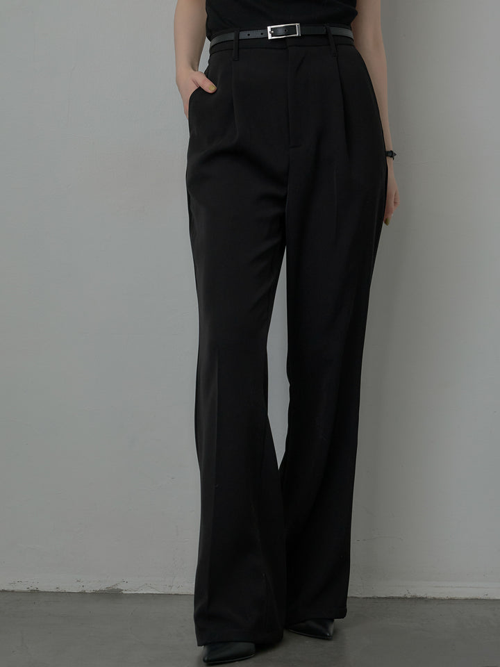 スーツ地イージータックパンツ