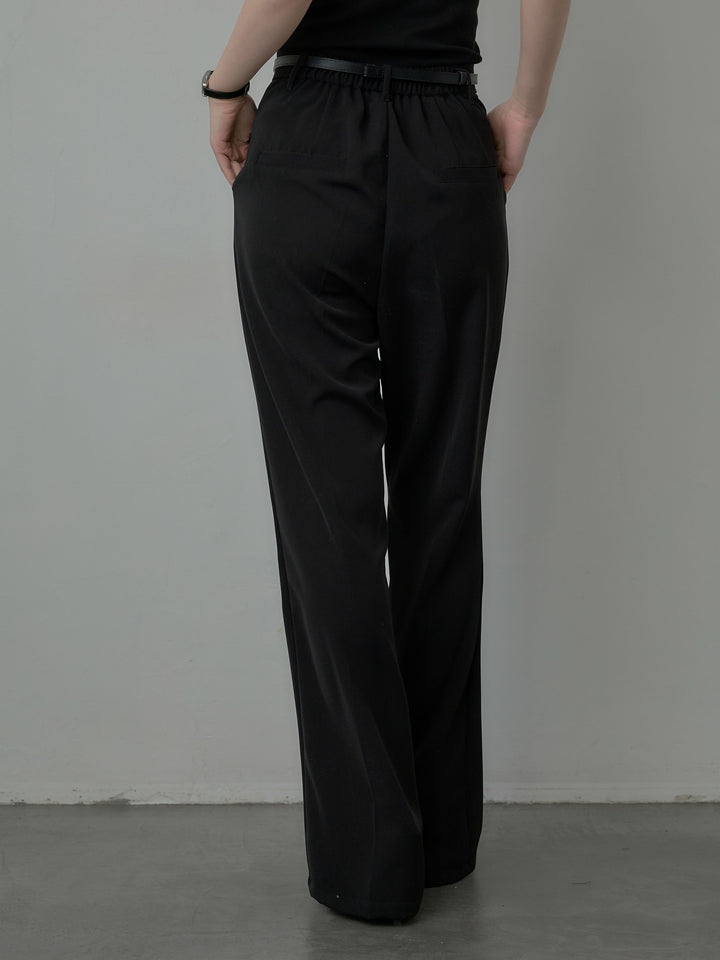 スーツ地イージータックパンツ