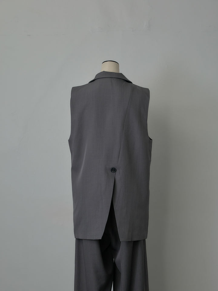 テーラードノースリーブベスト