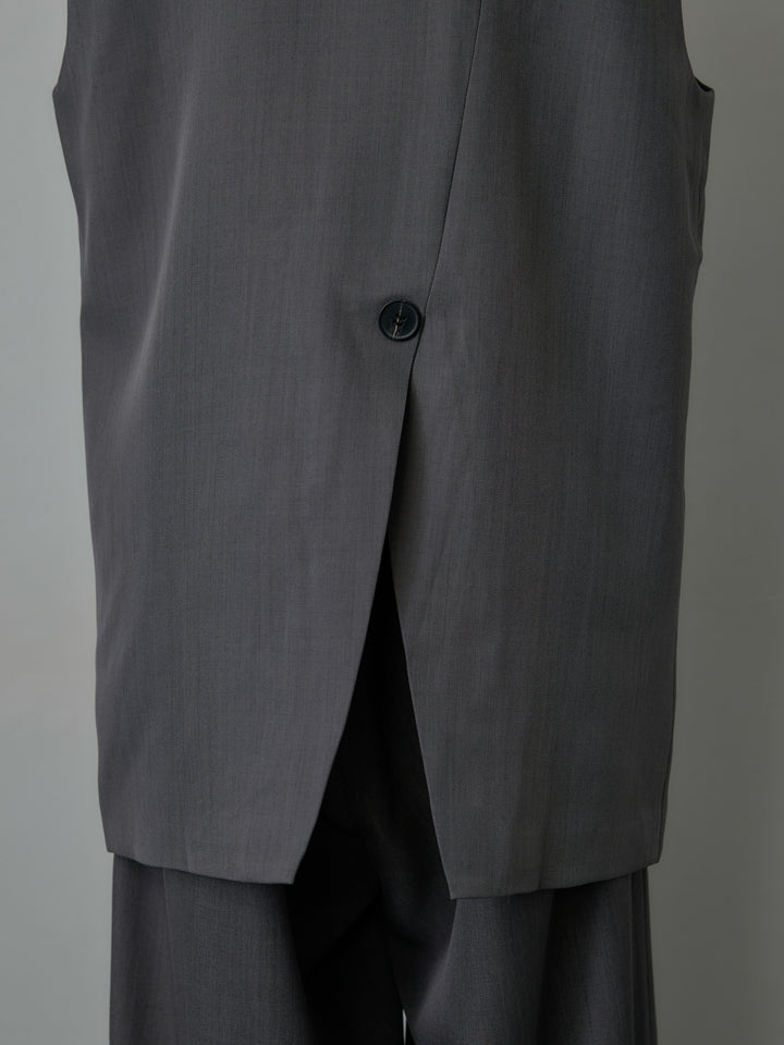 テーラードノースリーブベスト