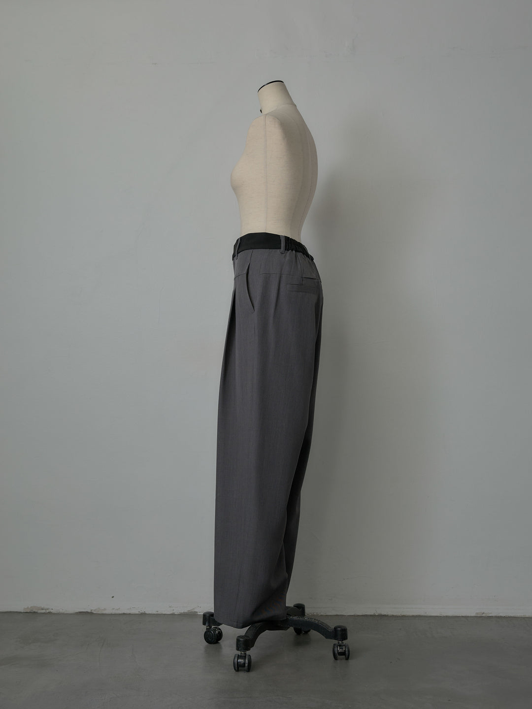 ウエスト配色ツイルパンツ