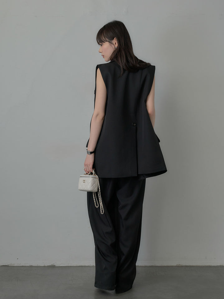 テーラードノースリーブベスト