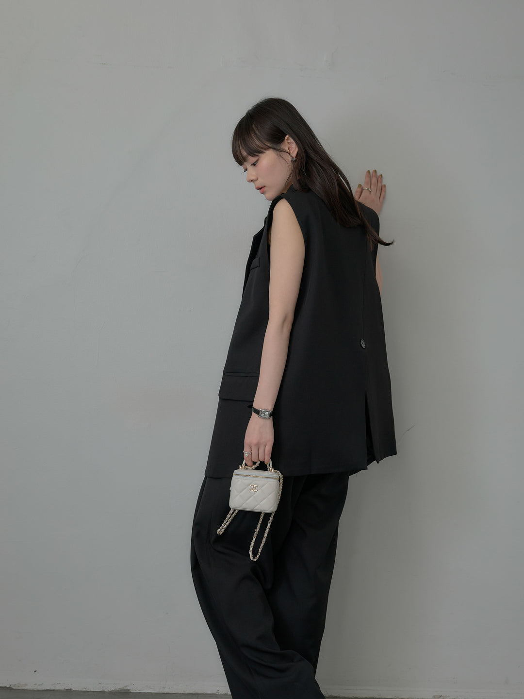 テーラードノースリーブベスト