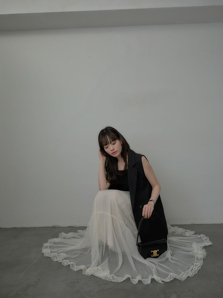 テーラードノースリーブベスト