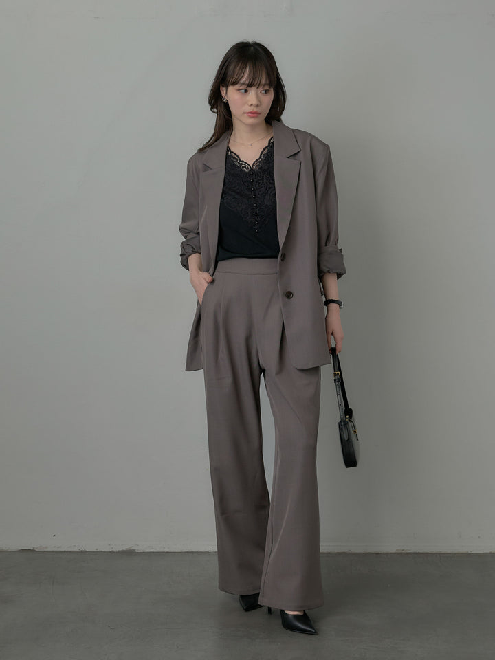 スーツ地シングルテーラードジャケット