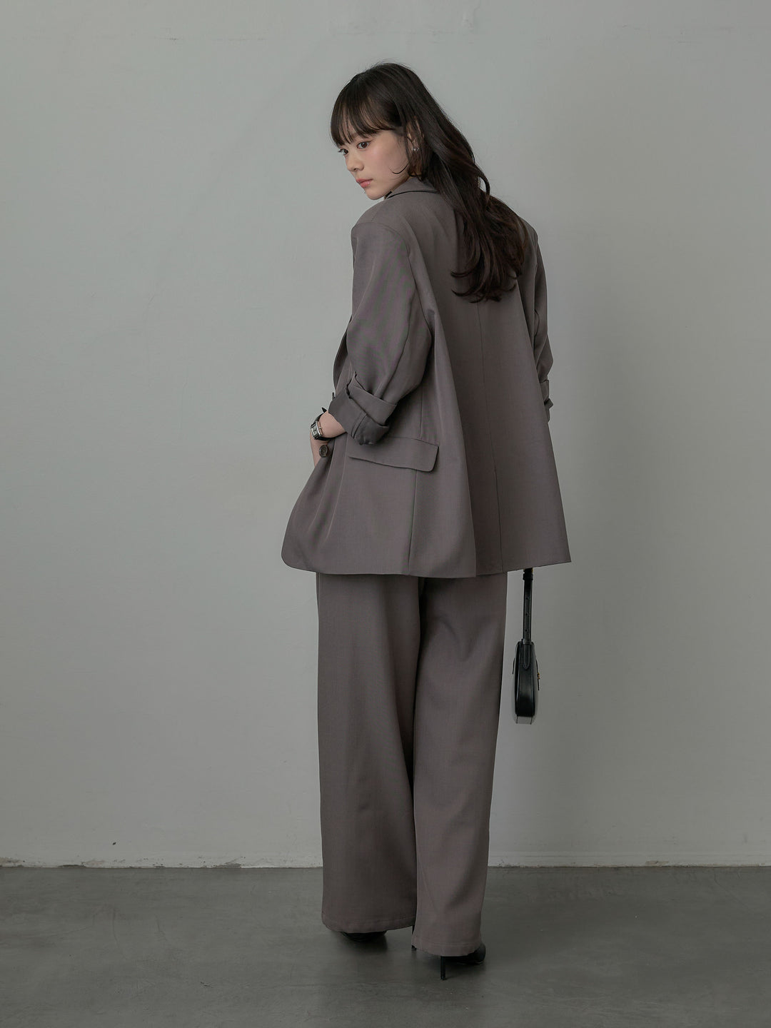 スーツ地シングルテーラードジャケット