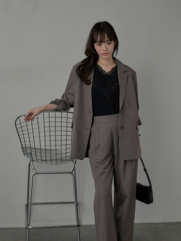 スーツ地シングルテーラードジャケット