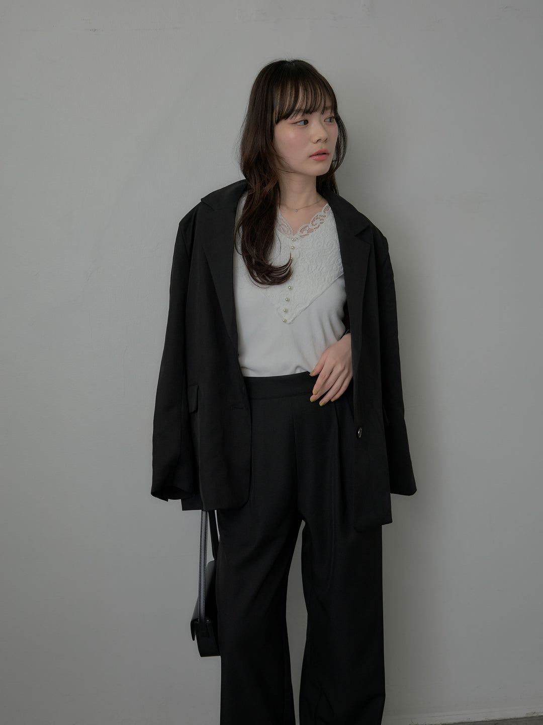 スーツ地シングルテーラードジャケット