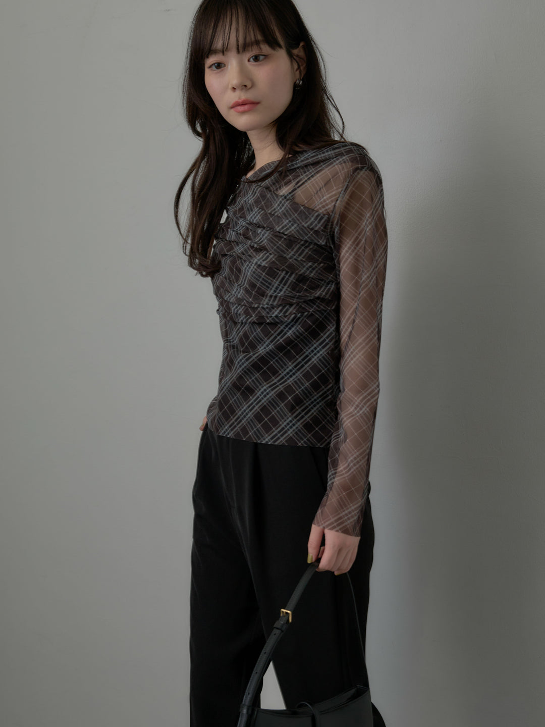 エステルツイルセミフレアパンツ