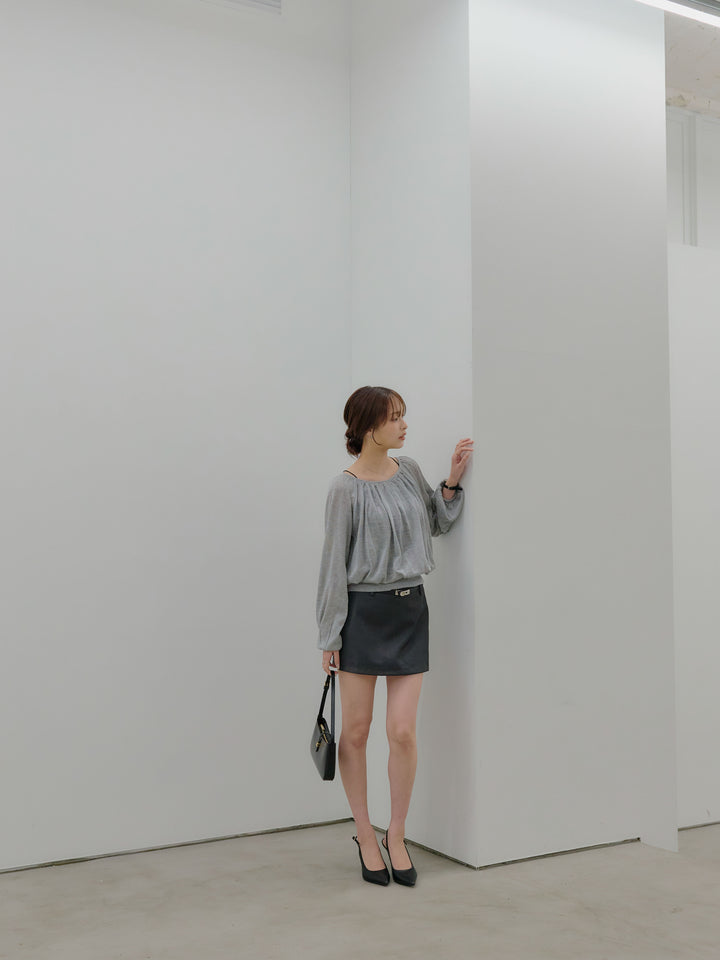 ベルト付きミニスカート（インバン付き）