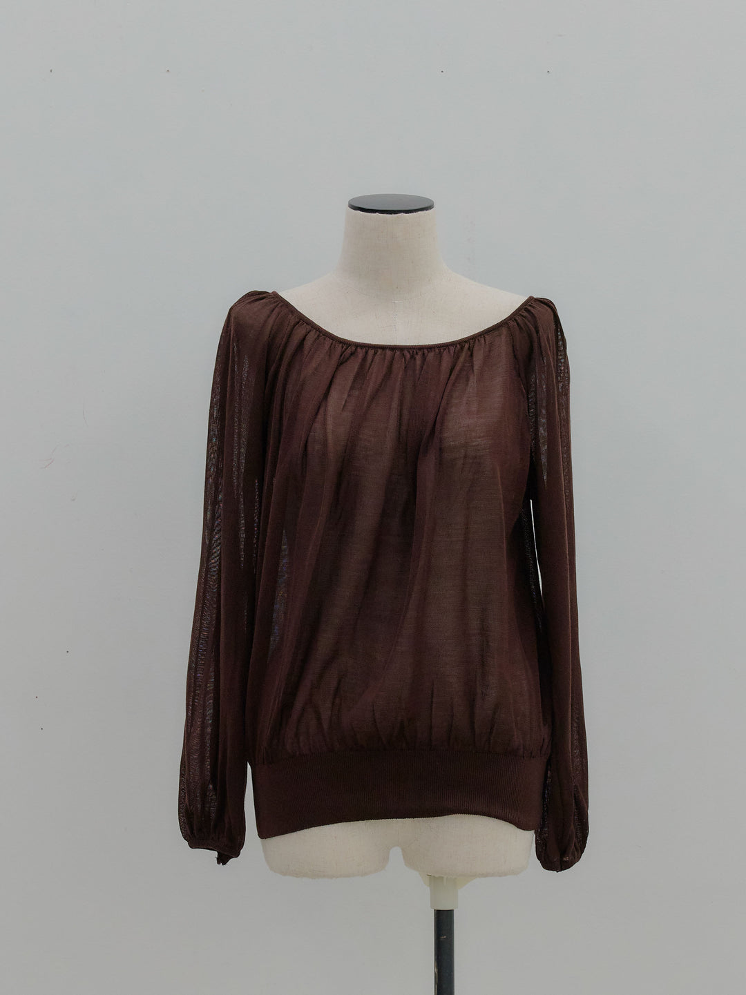 ニュアンスギャザーシアープルオーバー