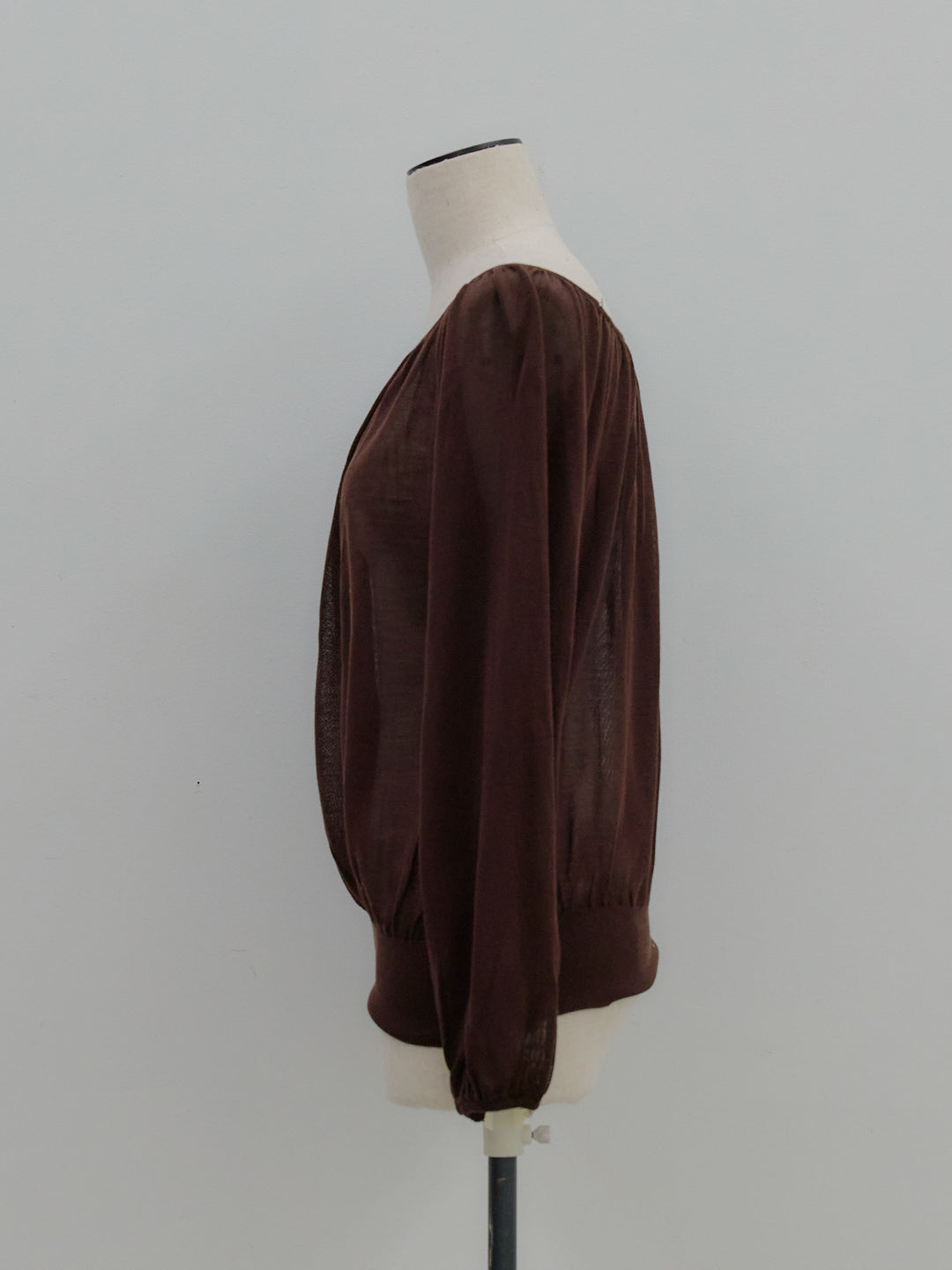 ニュアンスギャザーシアープルオーバー