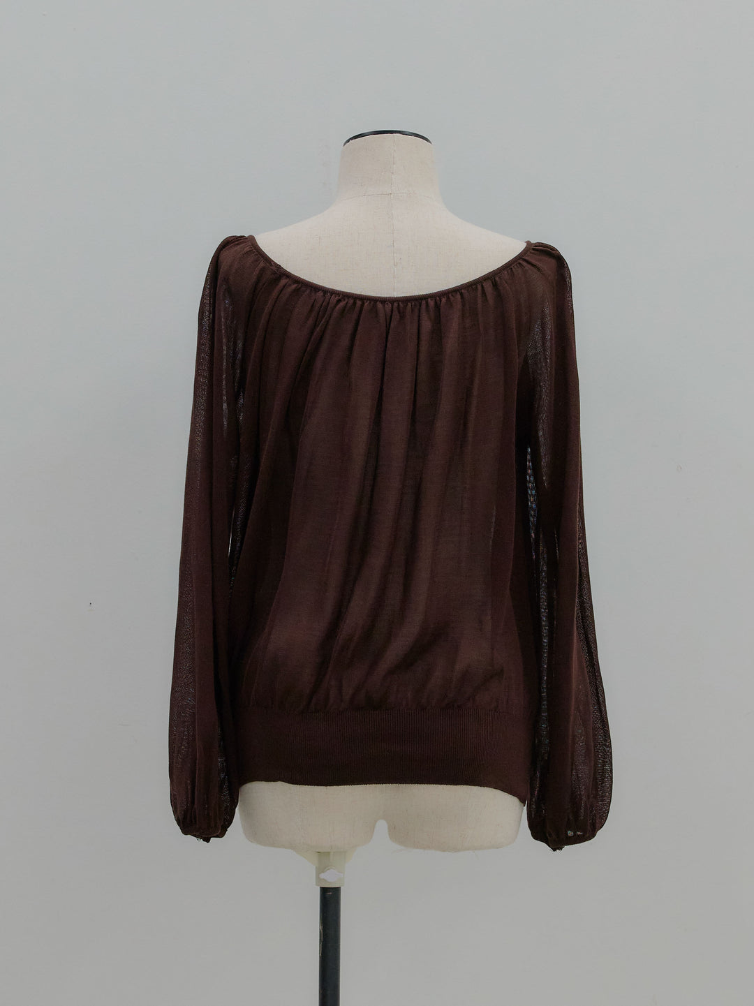 ニュアンスギャザーシアープルオーバー