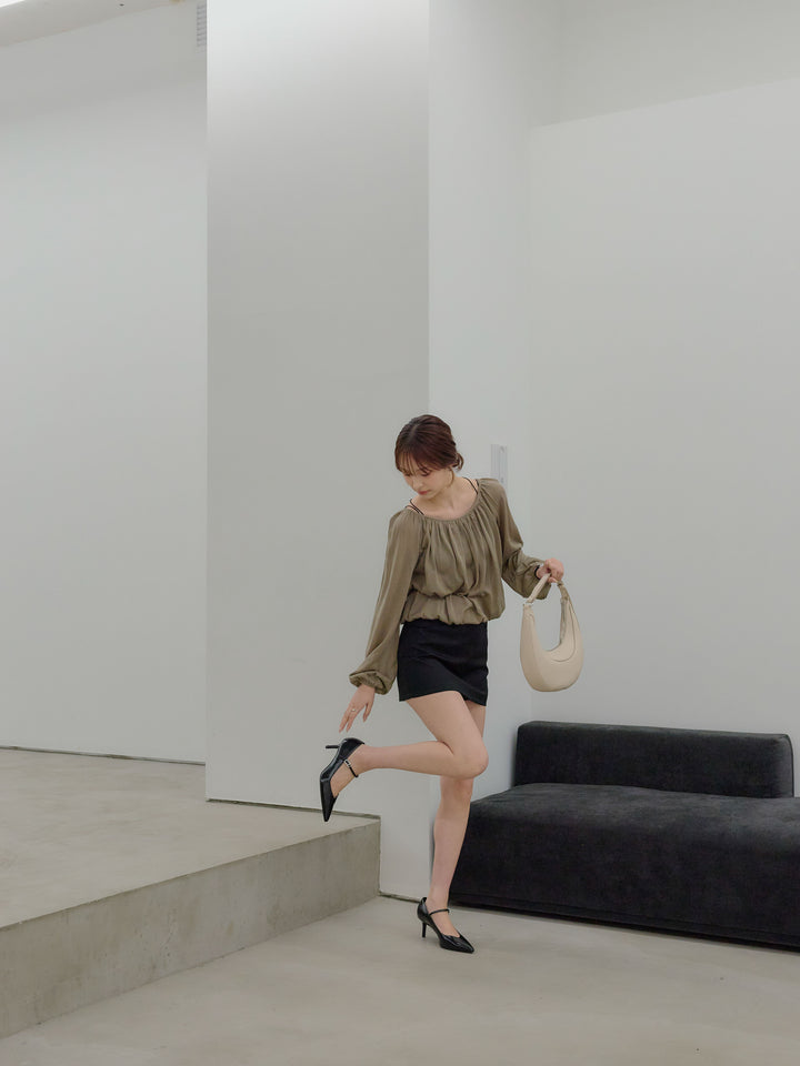 ベルト付きミニスカート（インバン付き）