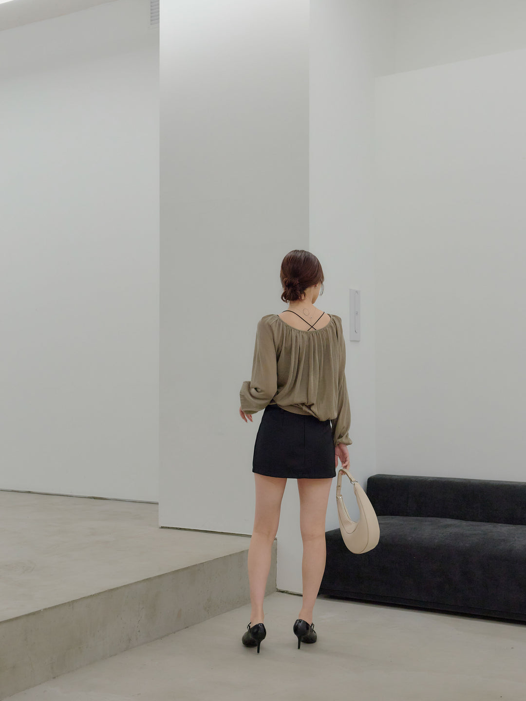 ベルト付きミニスカート（インバン付き）