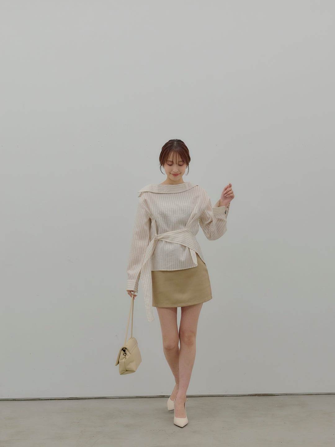 ベルト付きミニスカート（インバン付き）