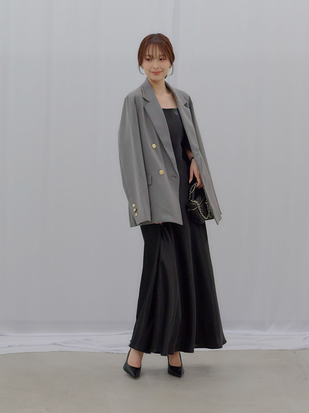 ゴールドボタンテーラードジャケット