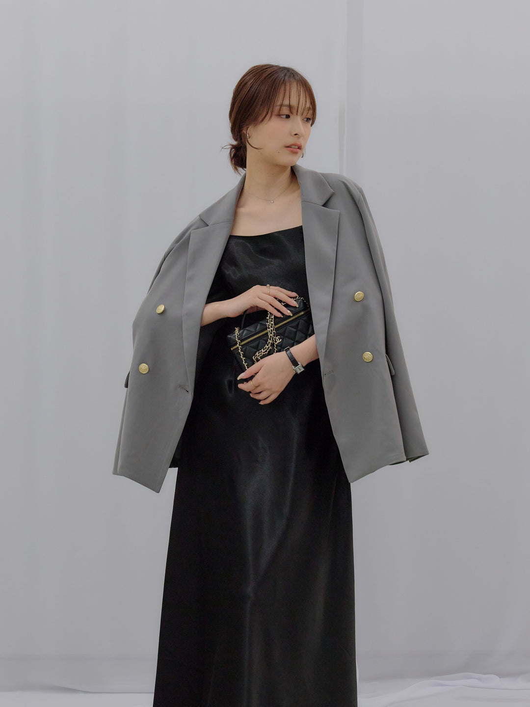 ゴールドボタンテーラードジャケット