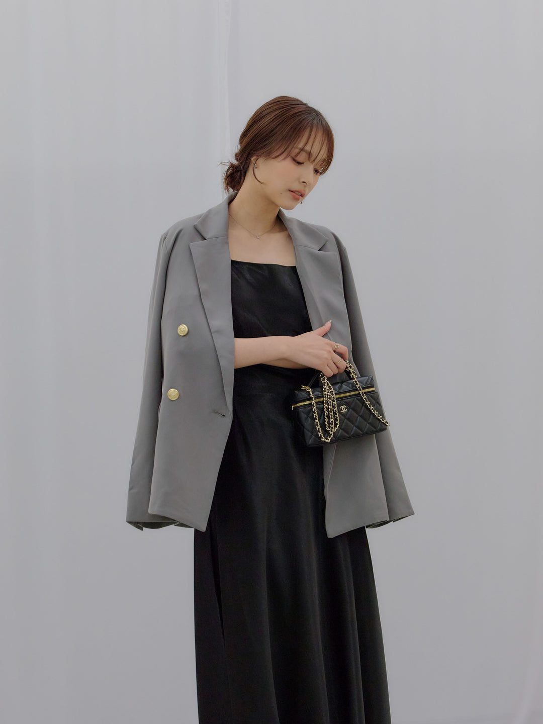 ゴールドボタンテーラードジャケット