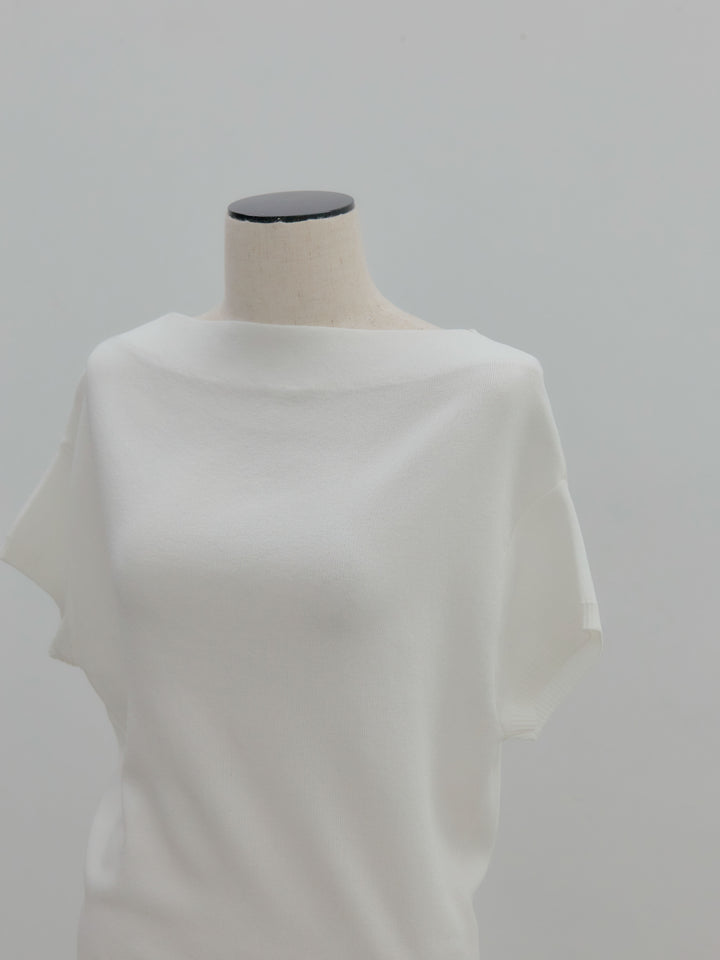 2WAYネックスプリングニットトップス