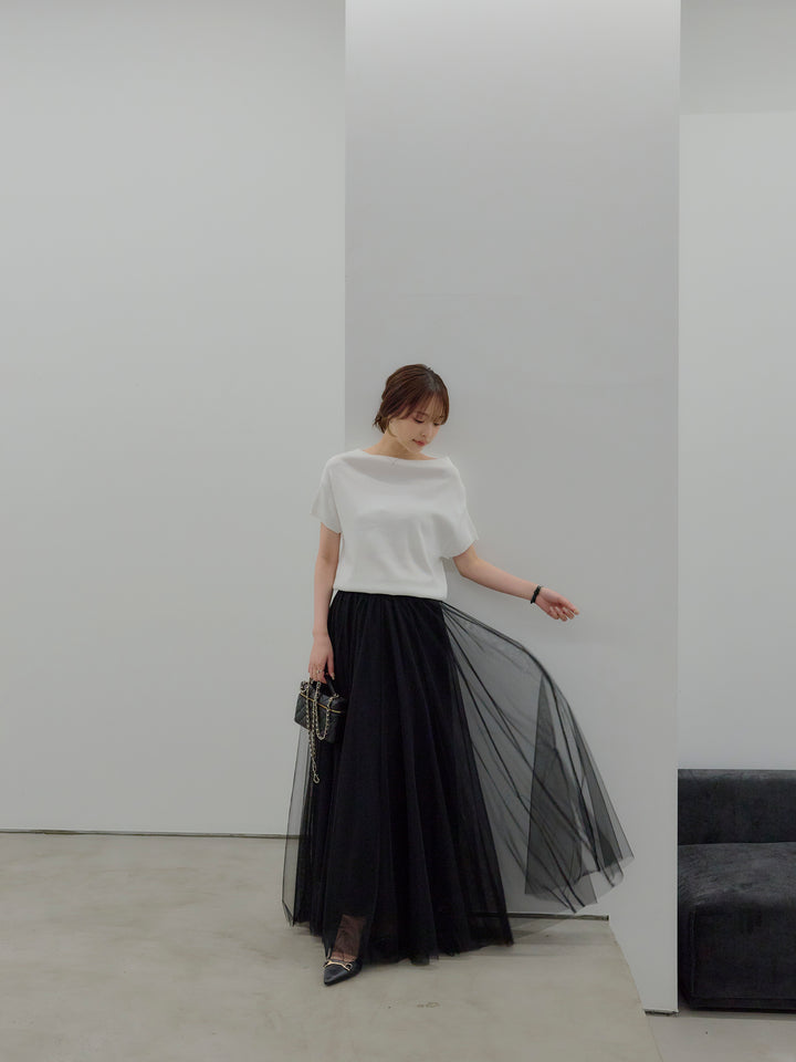 2WAYネックスプリングニットトップス