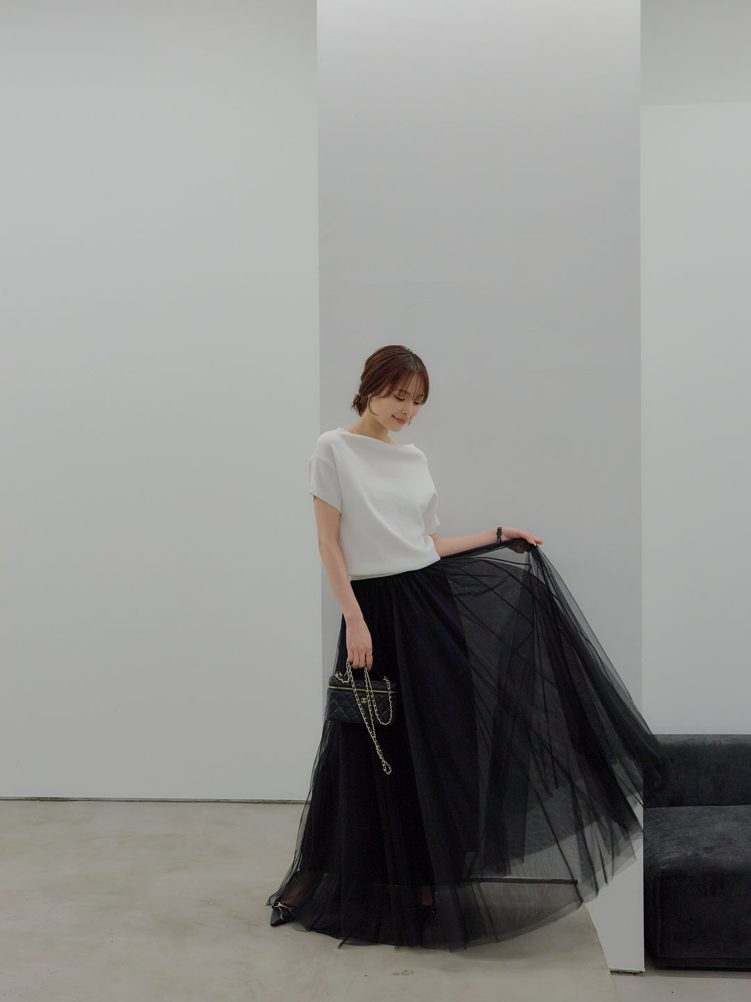 2WAYネックスプリングニットトップス