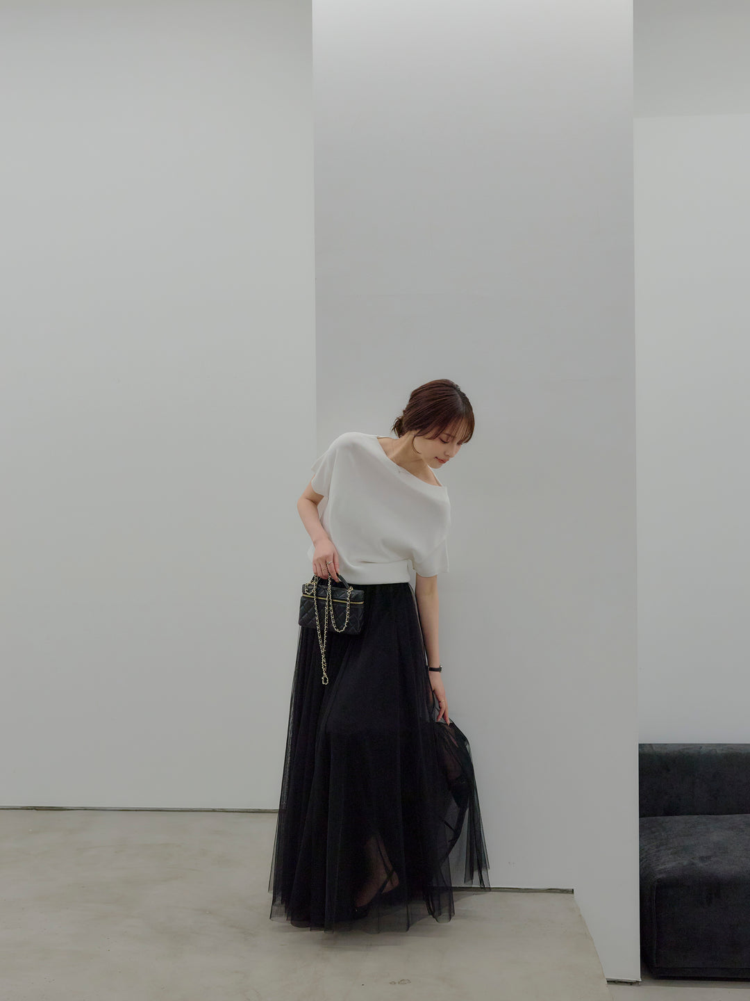 2WAYネックスプリングニットトップス