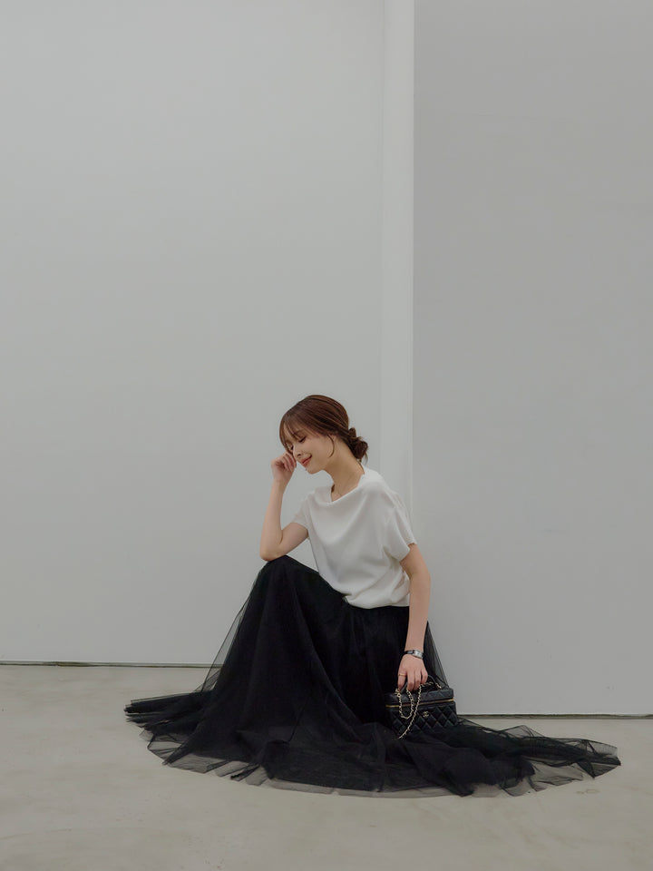 2WAYネックスプリングニットトップス