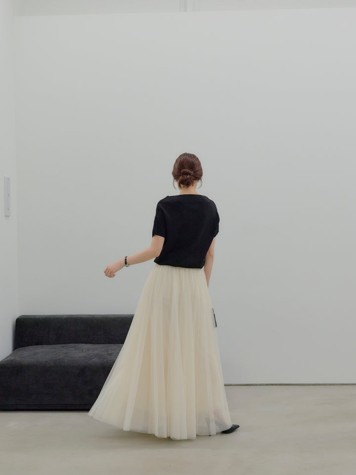 2WAYネックスプリングニットトップス