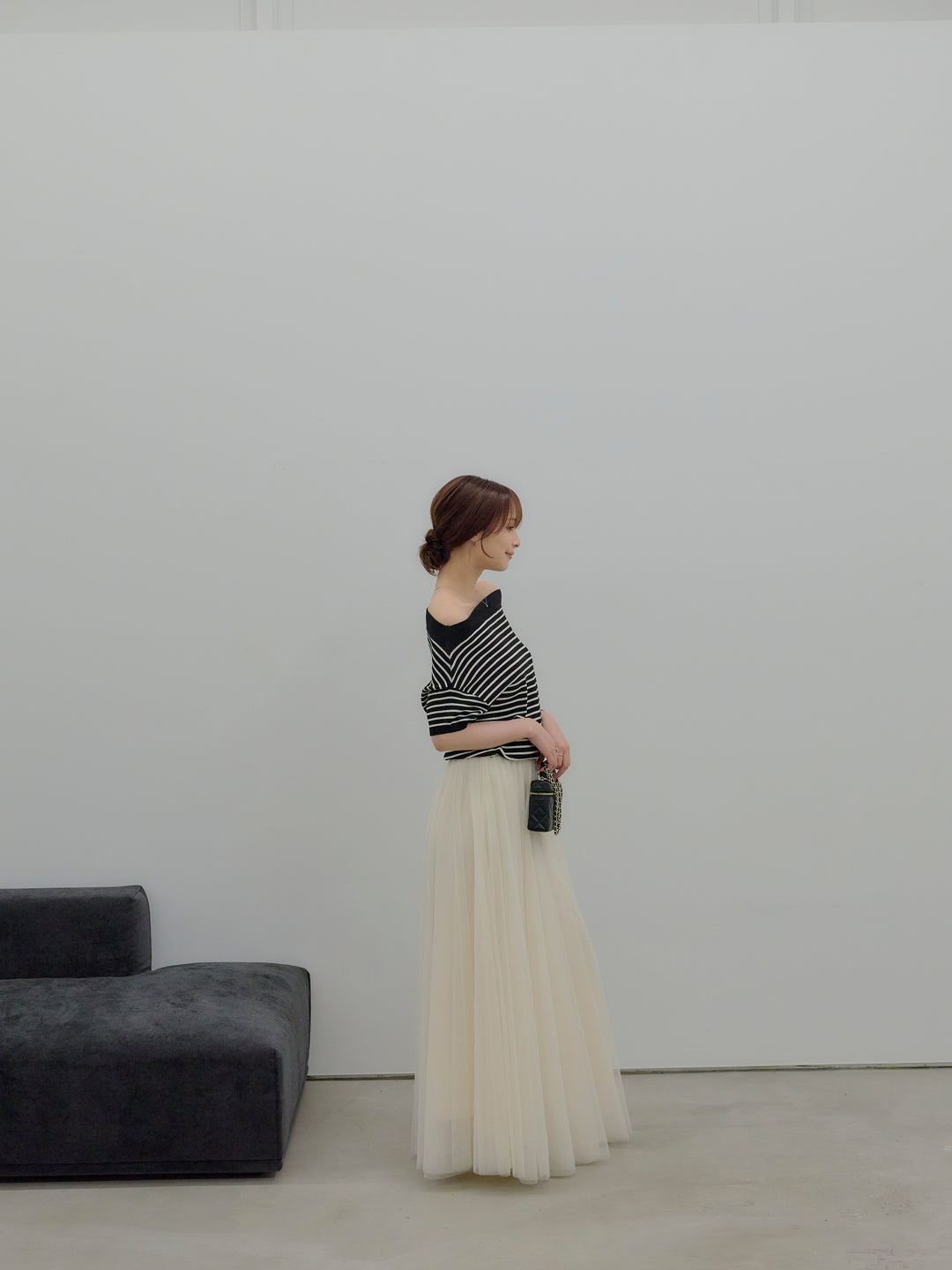 2WAYネックスプリングニットトップス