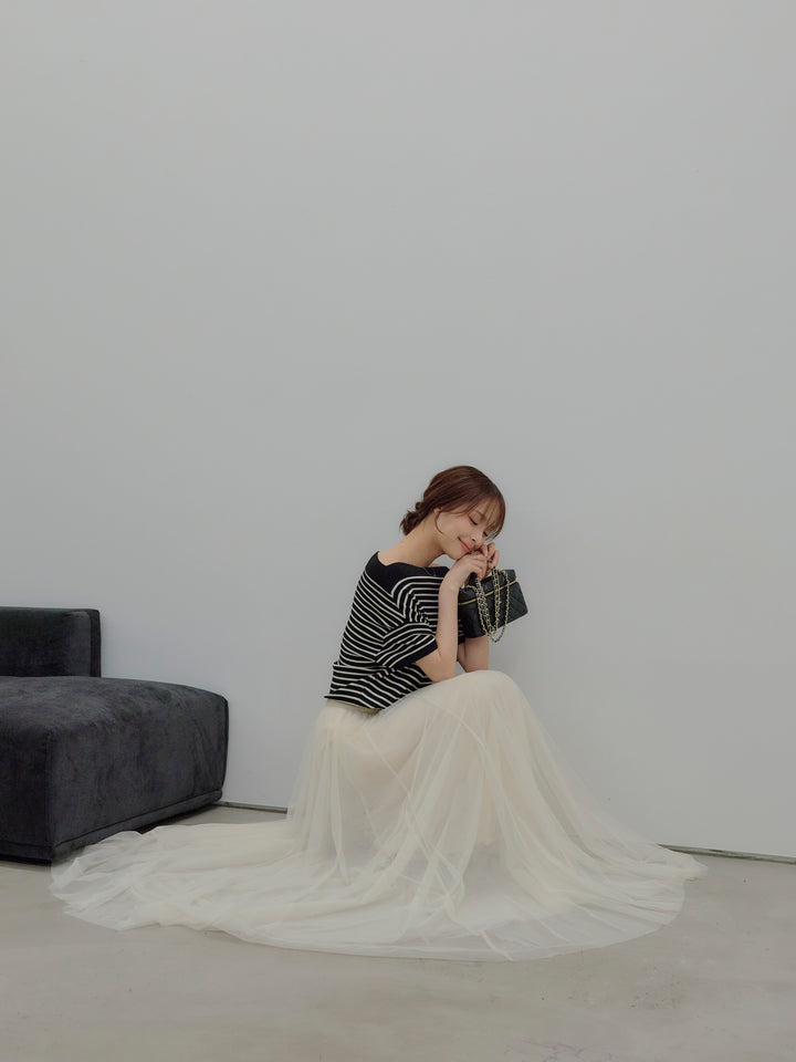 2WAYネックスプリングニットトップス