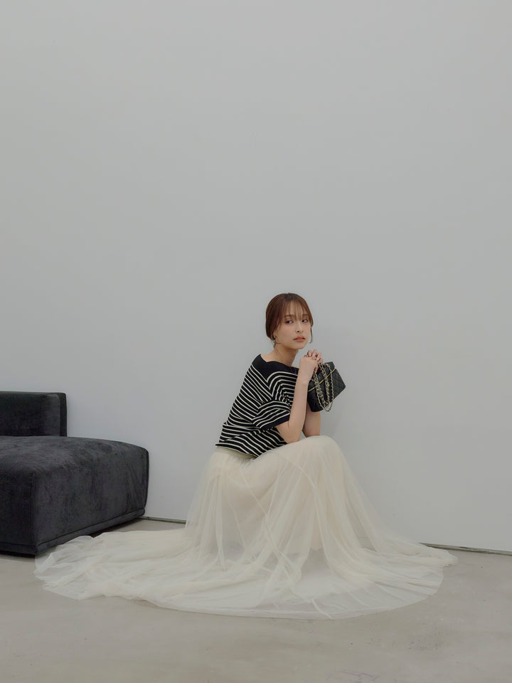 2WAYネックスプリングニットトップス