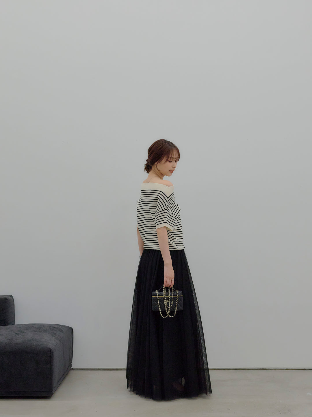 2WAYネックスプリングニットトップス