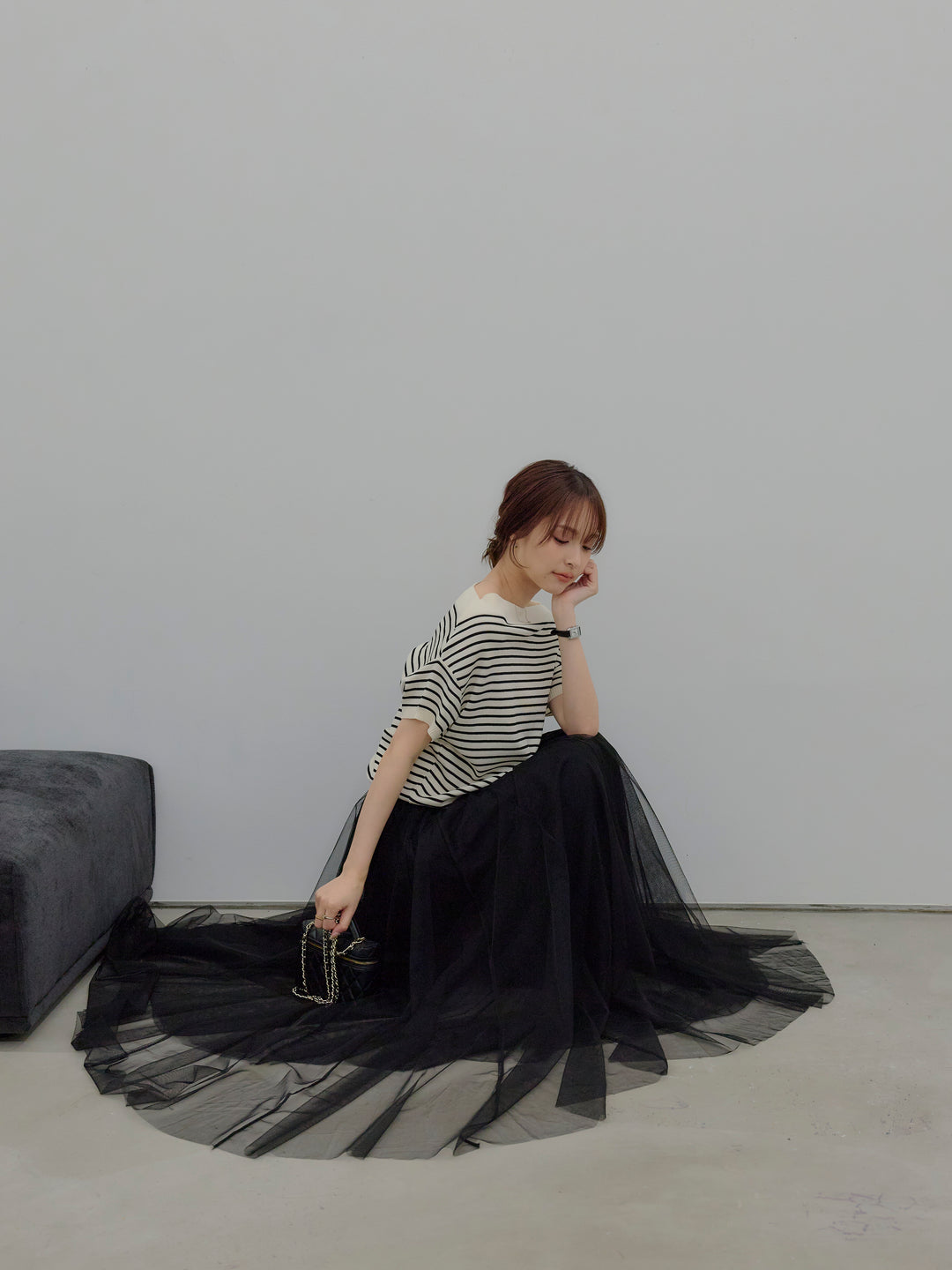 2WAYネックスプリングニットトップス